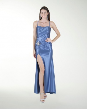 VESTIDO CL CON APLICACIÃN EN ABERTURA