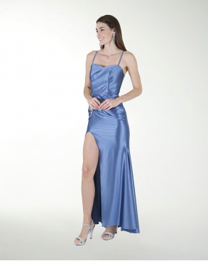 VESTIDO CL CON APLICACIÃN EN ABERTURA