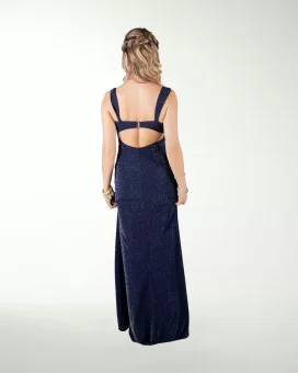 VESTIDO CL ENTALLADO CON ABERTURA