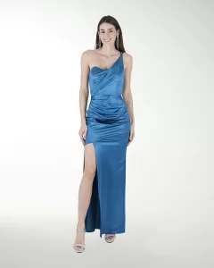 VESTIDO CL DRAPEADO DE UN TIRANTE