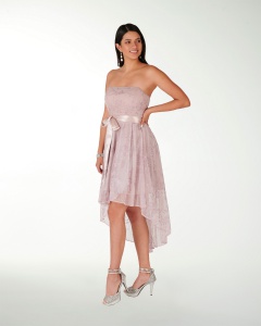 VESTIDO CC IMPERIAL GLITER LARGO IRREGULAR