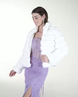 CHAMARRA DE PELO SINTETICO
