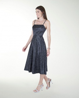 VESTIDO CA HALTER CON JARETAS EN LA ESPALDA