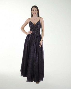 VESTIDO PR GRAN GALA CON BRILLO