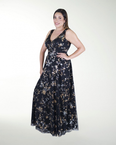 VESTIDO TE ESCOTE EN V