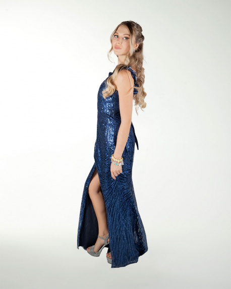 VESTIDO CL DE UN TIRANTE Y ABERTURA