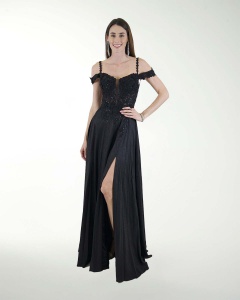 VESTIDO PR GRAN GALA CON BRILLO