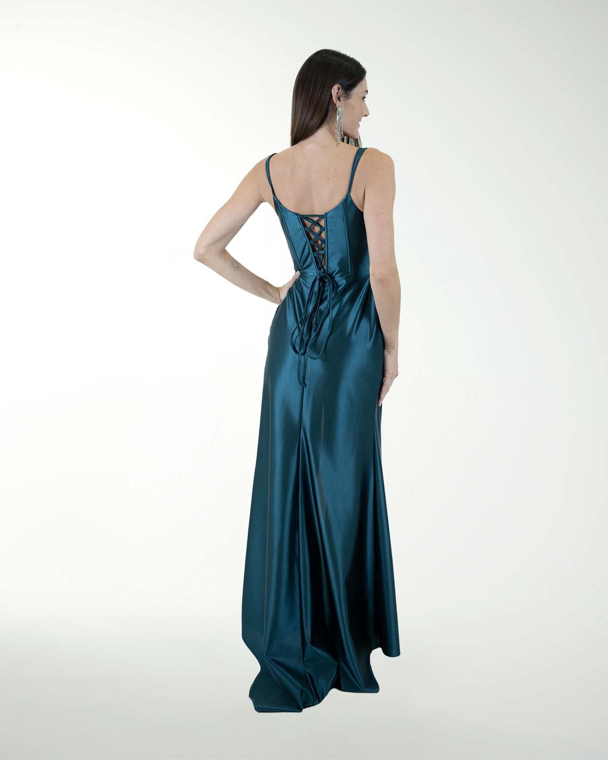 VESTIDO CL CORSET CON DRAPEADO