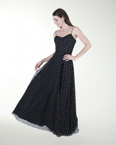 VESTIDO CL CORSET FALDA SEMICIRCULAR