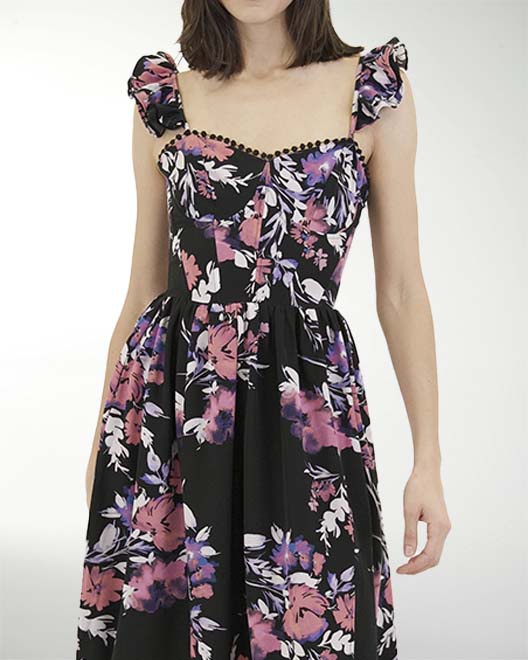 VESTIDO CA MADRID ESTAMPADO MIDI VESTIDO CA MADRID ESTAMPADO MIDI