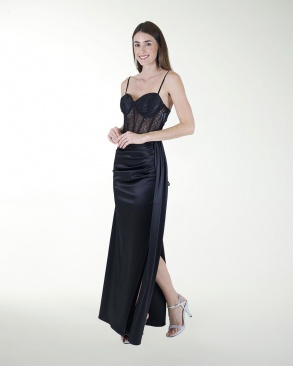 VESTIDO CL WARP TIPO CORSET COMBINADO