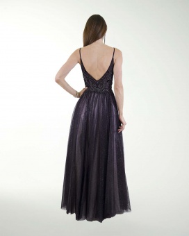 VESTIDO PR GRAN GALA CON BRILLO