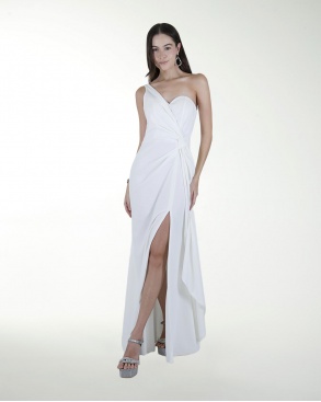 VESTIDO CL BLANCO DE UN HOMBRO