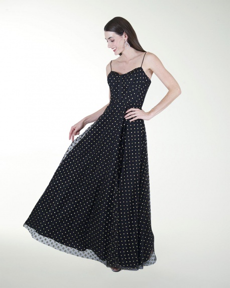 VESTIDO CL CORSET FALDA SEMICIRCULAR