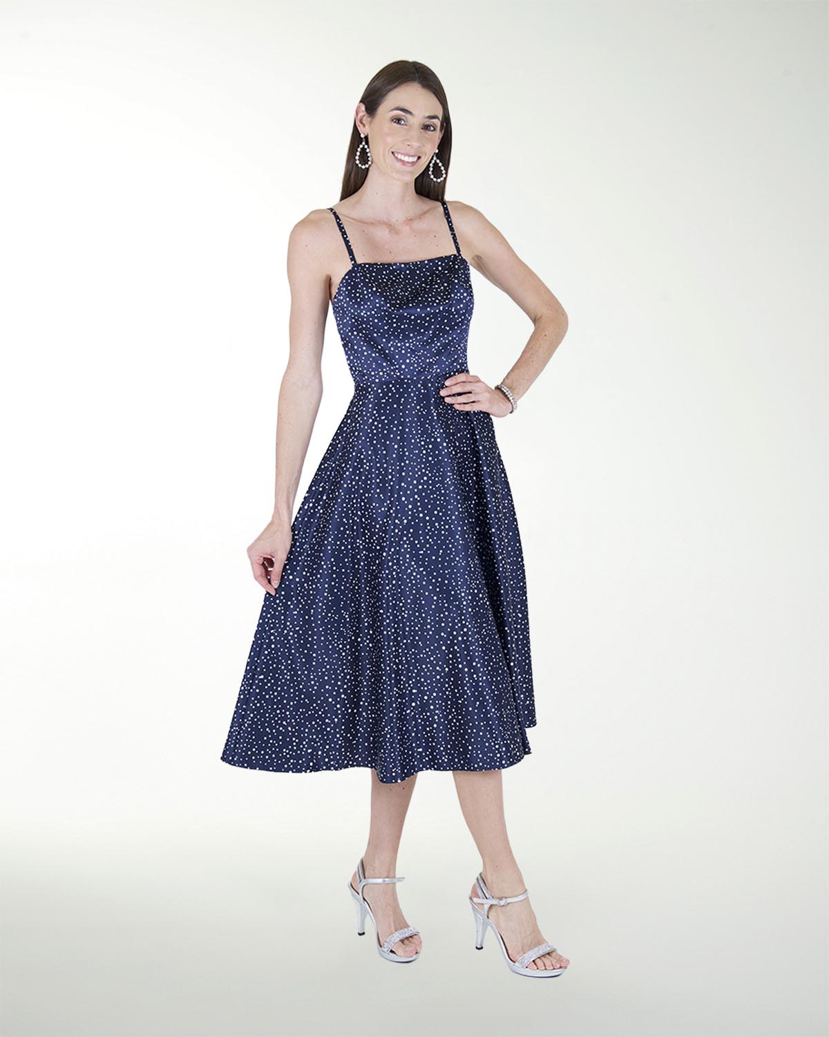 VESTIDO CA HALTER CON JARETAS EN LA ESPALDA