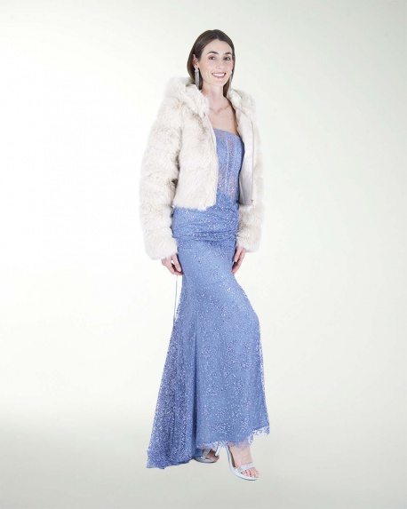 CHAMARRA DE PELO SINTETICO