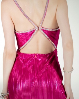 VESTIDO CL ENTALLADO CON ABERTURA VESTIDO CL ENTALLADO CON ABERTURA