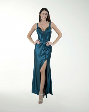 VESTIDO CL CORSET CON DRAPEADO