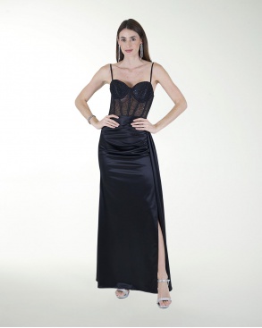 VESTIDO CL WARP TIPO CORSET COMBINADO