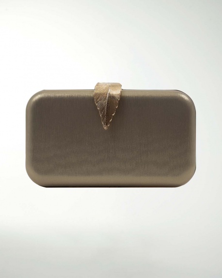 BOLSA DE FIESTA CON DECORADO DE HOJA