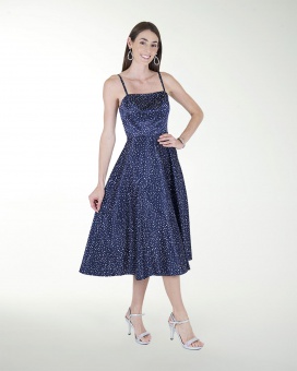 VESTIDO CA HALTER CON JARETAS EN LA ESPALDA