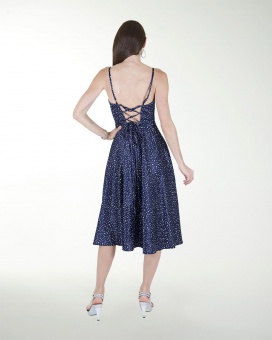 VESTIDO CA HALTER CON JARETAS EN LA ESPALDA