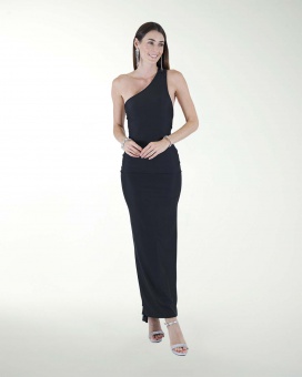 VESTIDO CL HALTER CON DRAPEADO