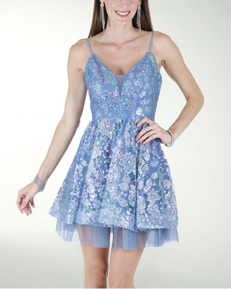 VESTIDO CC CON TUL EN EL RUEDO VESTIDO CC CON TUL EN EL RUEDO