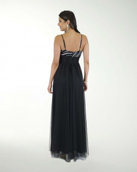 VESTIDO CL IMPERIAL COMBINADO CON BRILLO VESTIDO CL IMPERIAL COMBINADO CON BRILLO