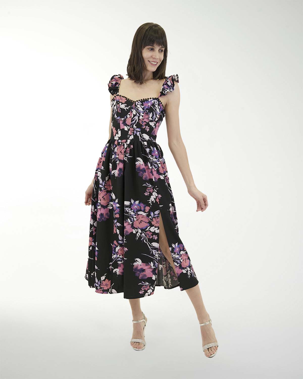 VESTIDO CA MADRID ESTAMPADO MIDI VESTIDO CA MADRID ESTAMPADO MIDI