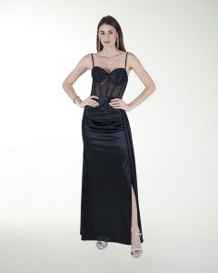 VESTIDO CL WARP TIPO CORSET COMBINADO