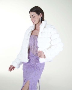 CHAMARRA DE PELO SINTETICO