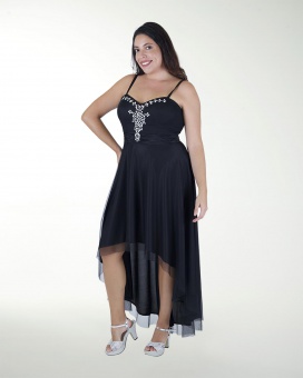 VESTIDO CL PLISADO CON APLICACION VESTIDO CL PLISADO CON APLICACION