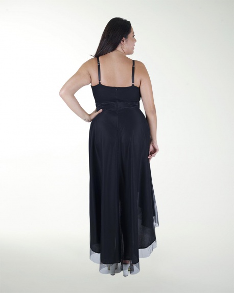 VESTIDO CL PLISADO CON APLICACION VESTIDO CL PLISADO CON APLICACION