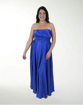 VESTIDO TE DE FIESTA LISO CON BRILLOS