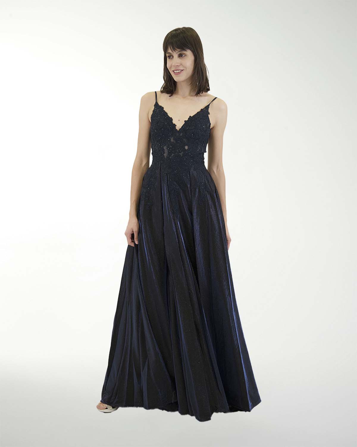 VESTIDO PR GRAN GALA CON BRILLO