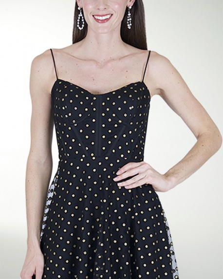 VESTIDO CL CORSET FALDA SEMICIRCULAR