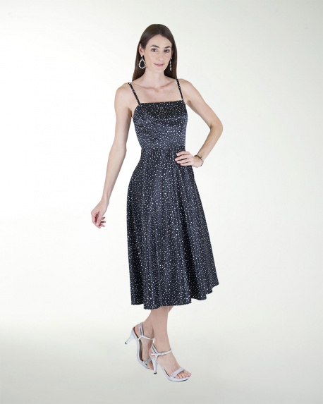 VESTIDO CA HALTER CON JARETAS EN LA ESPALDA