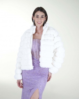 CHAMARRA DE PELO SINTETICO