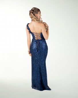 VESTIDO CL DE UN TIRANTE Y ABERTURA