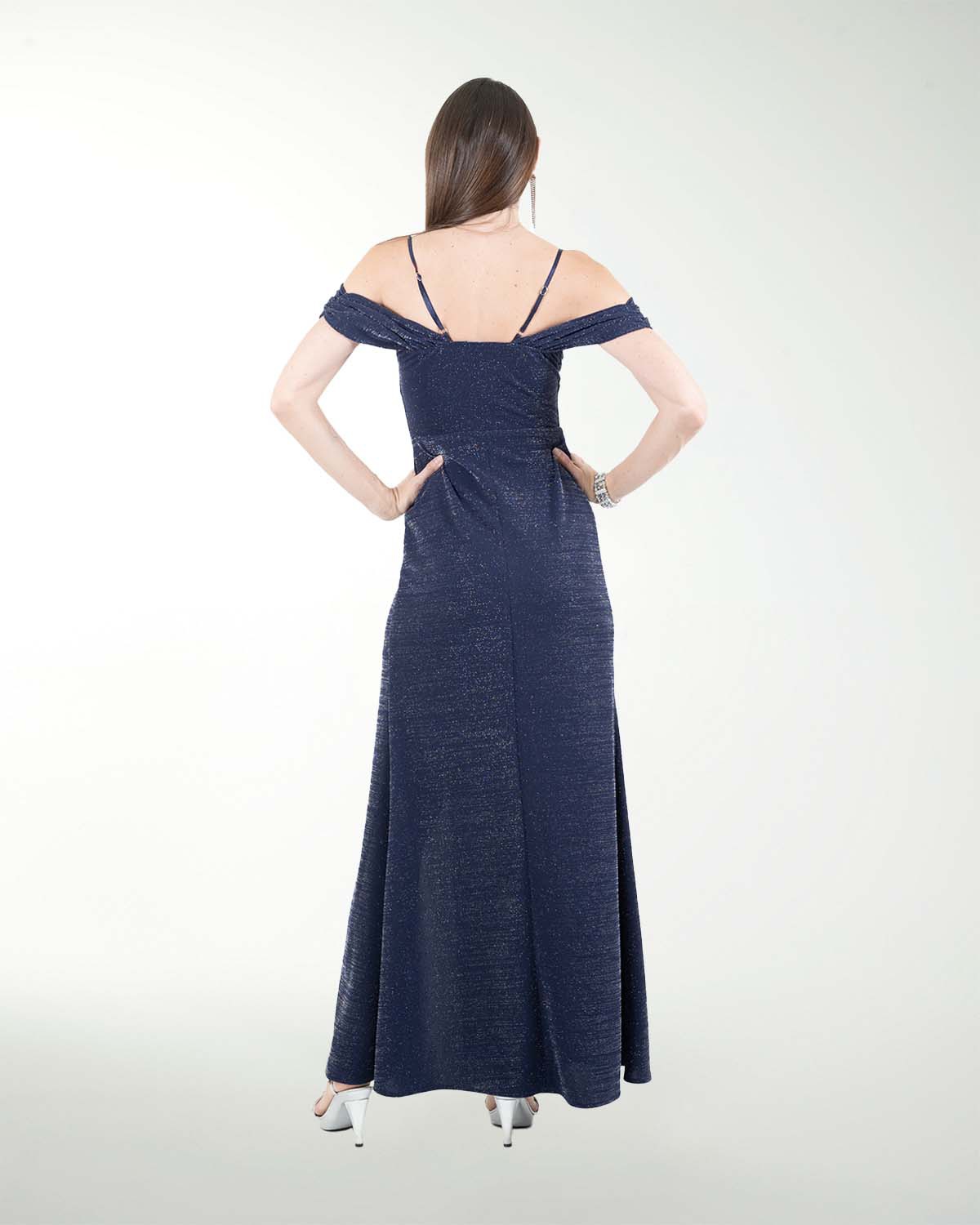 VESTIDO CL ENTALLDO DE HOMBRO DESCUBIERTO