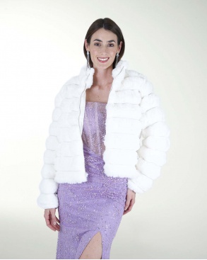 CHAMARRA DE PELO SINTETICO