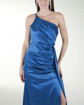 VESTIDO CL WARP DE UN HOMBRO DRAPEADO