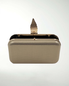 BOLSA DE FIESTA CON DECORADO DE HOJA