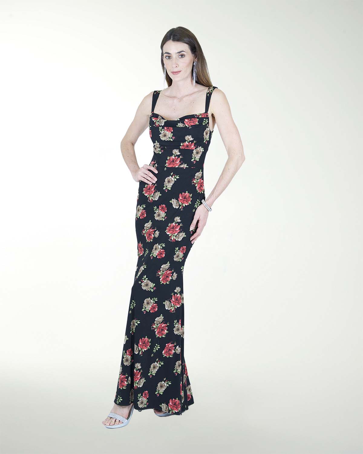 VESTIDO CL ESTAMPADO ESCOTE EN ESPALDA