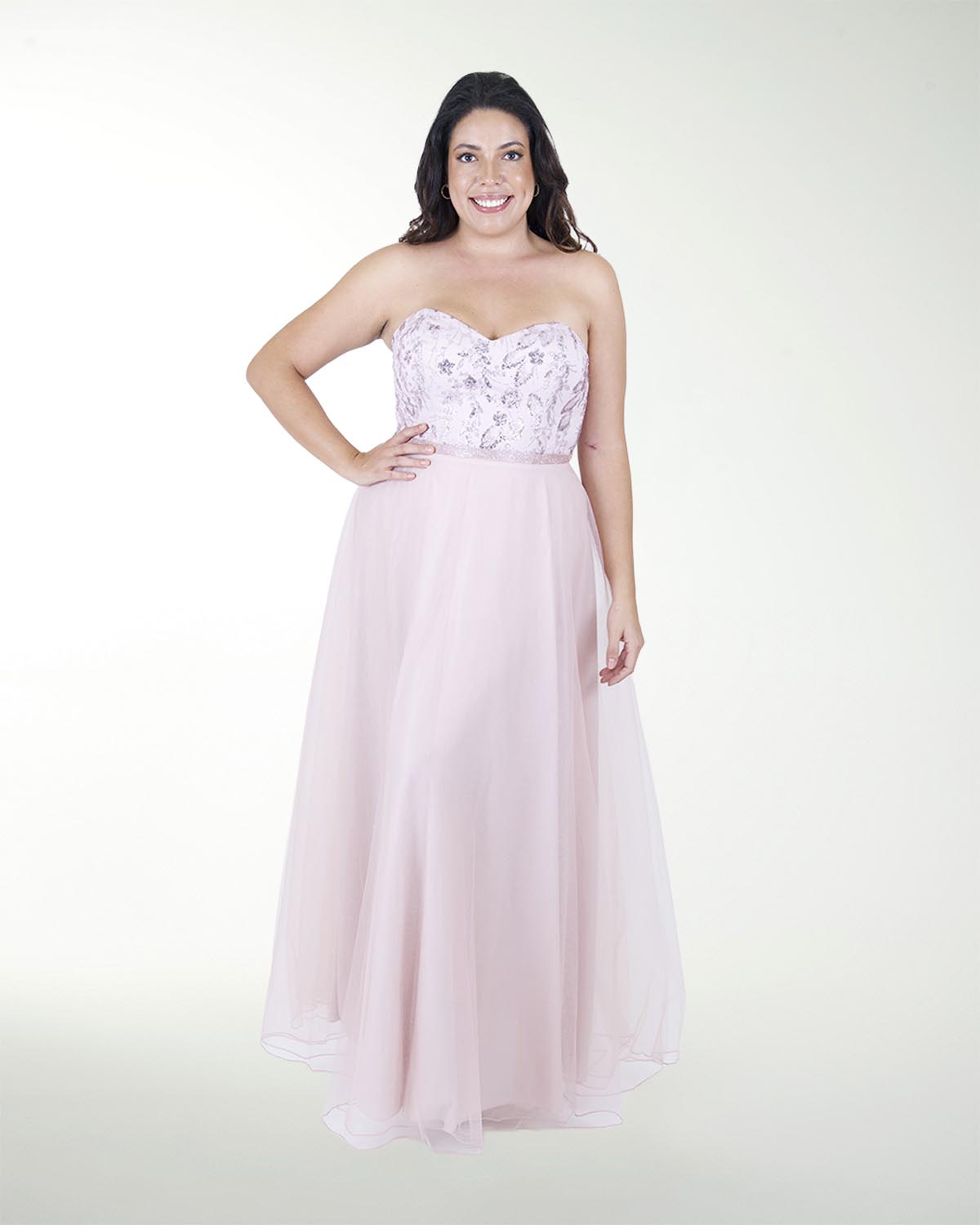 VESTIDO TE CON DETALLE DE BRILLO