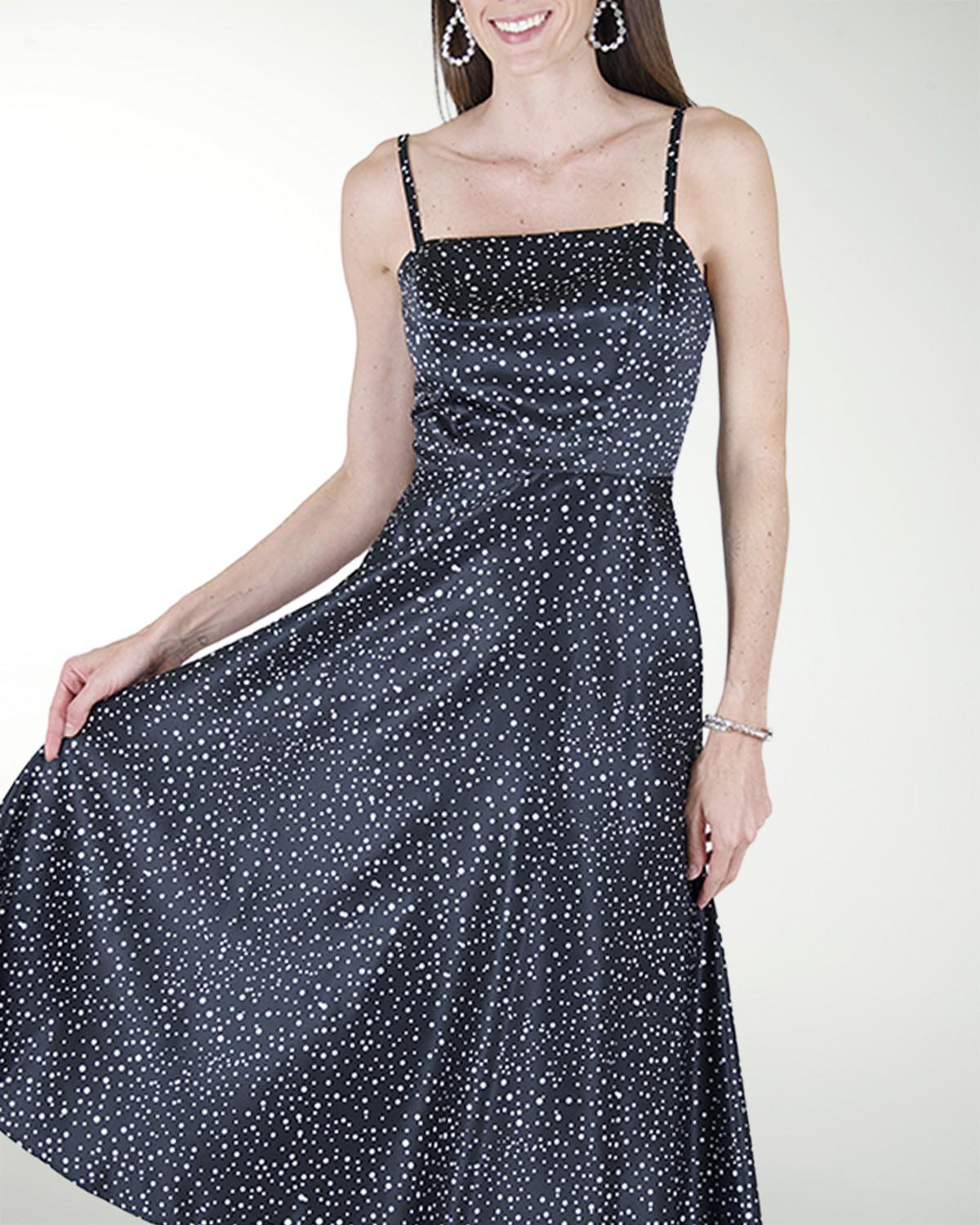 VESTIDO CA HALTER CON JARETAS EN LA ESPALDA