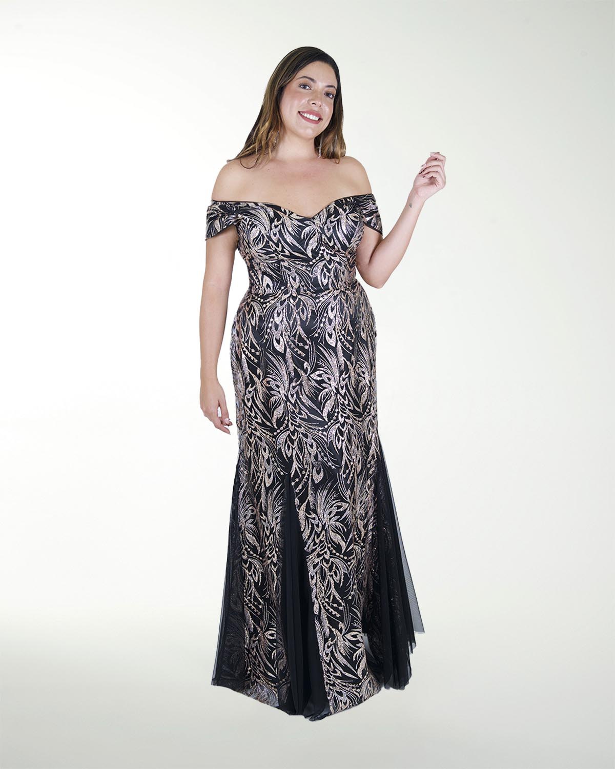 VESTIDO TE  ENTALLADO CORTE SIRENA