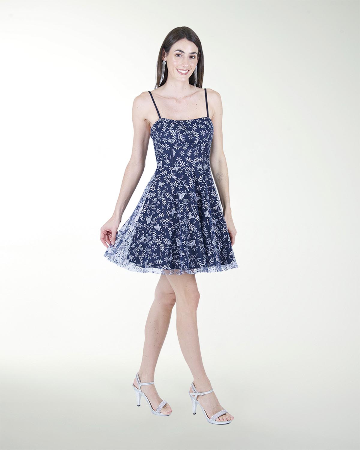 VESTIDO CC FALDA SEMI CIRCULAR