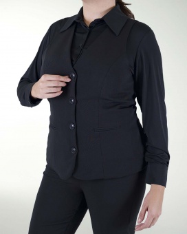 PANTALON DE VESTIR RECTO CON BOTON EN PRETINA